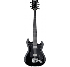 HAGSTROM Bass Guitar, H8II, Black Gloss, 8-string