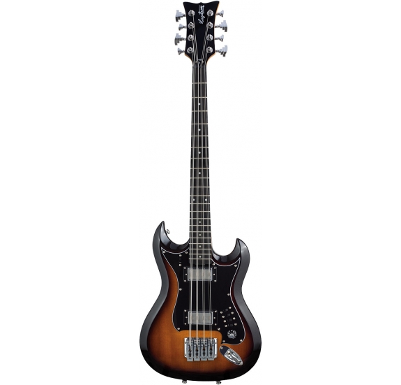 HAGSTROM basszusgitár, H8II, Tobacco Sunburst, 8-húros