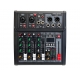 Voice-Kraft VK04 Keverőpult 2 mono/1 sztereo csatorna,USB Audio interface, Bluetooth, 16DSP effect