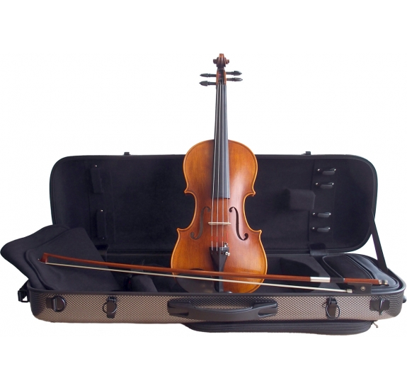 STENTOR Violin 4/4, Handmade ProSeries Arcadia, Pernambuco Bow, DeLuxe Case