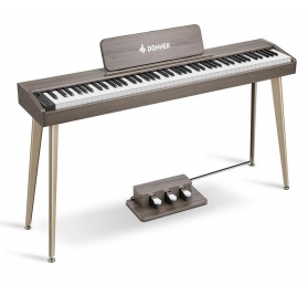 Donner DDP-60 GR Semi-weighted Upright Digital Piano Grey-Brown