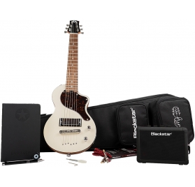 BLACKSTAR Electric Guitar, Carry-On, Standard Travel Pack amPlug, White