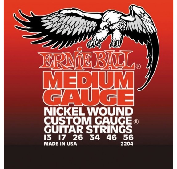 Ernie Ball 2204 Medium Electric Nickel Wound elektromos gitár húrkészlet