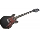 HAGSTROM Electric Guitar, Megin, Black Gloss