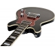 HAGSTROM Electric Guitar, Megin, Black Gloss