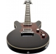 HAGSTROM Electric Guitar, Megin, Black Gloss