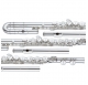 ALTUS AS921SE Alto Flute, E-mechanism, straight and curved headjoint