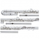 ALTUS AS1021SE Alto Flute, E-mechanism, straight and curved headjoint