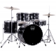 MAPEX Drumset, Comet, Fusion, Dark Black -DK, Cymbals included