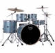 MAPEX Drumset, Venus, Stage, Aqua Blue Sparkle -VJ, cymbals included