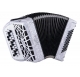 Delicia SONOREX 60, lightweigt button accordion for kids, 2 chorus