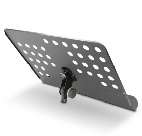 Gravity NS MS 01 music stand, microphone stand mountable perforated desk, black
