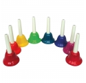 Percussion Plus 8db-os diatonikus C major Hand Bells Boomwhackers színekben